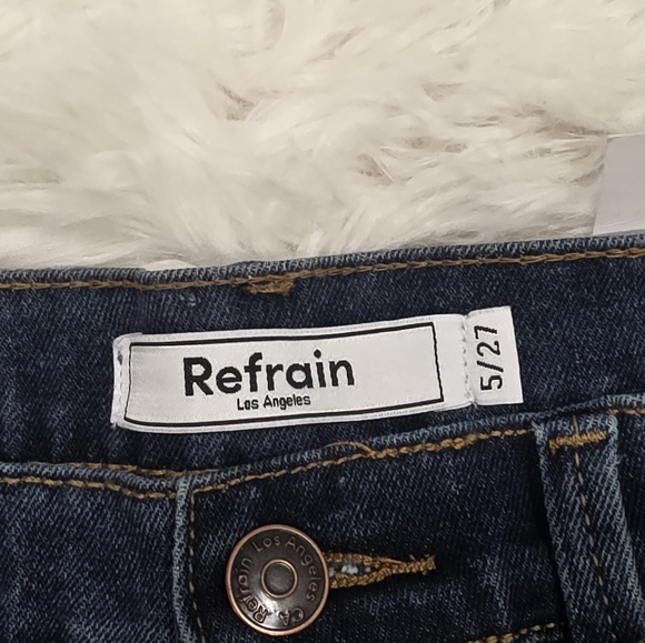 Refrain Mid Rise Roll Cuff Jean Shorts. Size 5. NWT - Picture 2 of 4